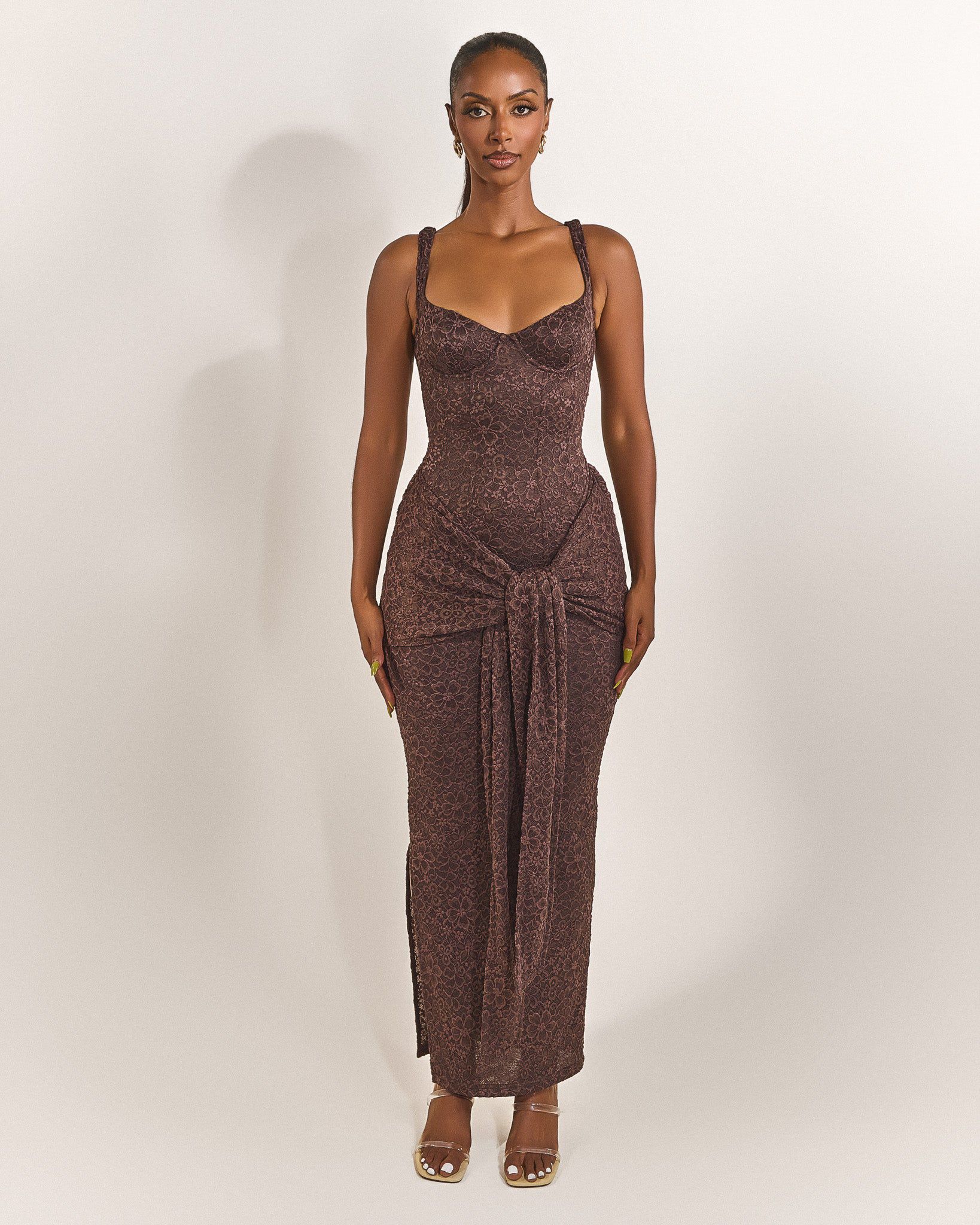 Lace Corset Maxi Dress – Naana