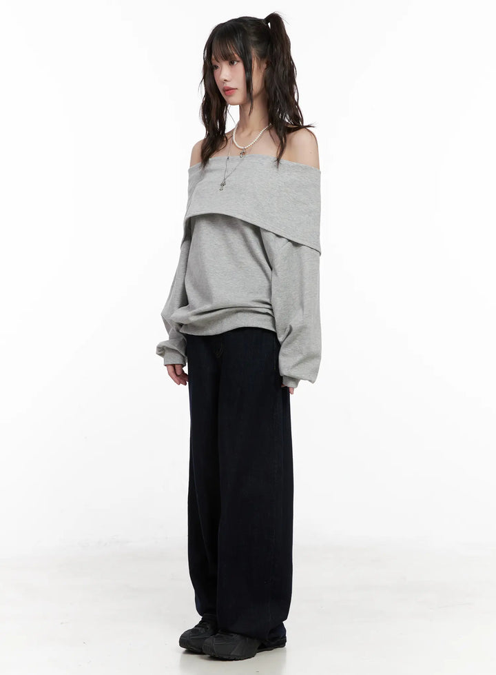Effortless Wide-Leg Denim Pants