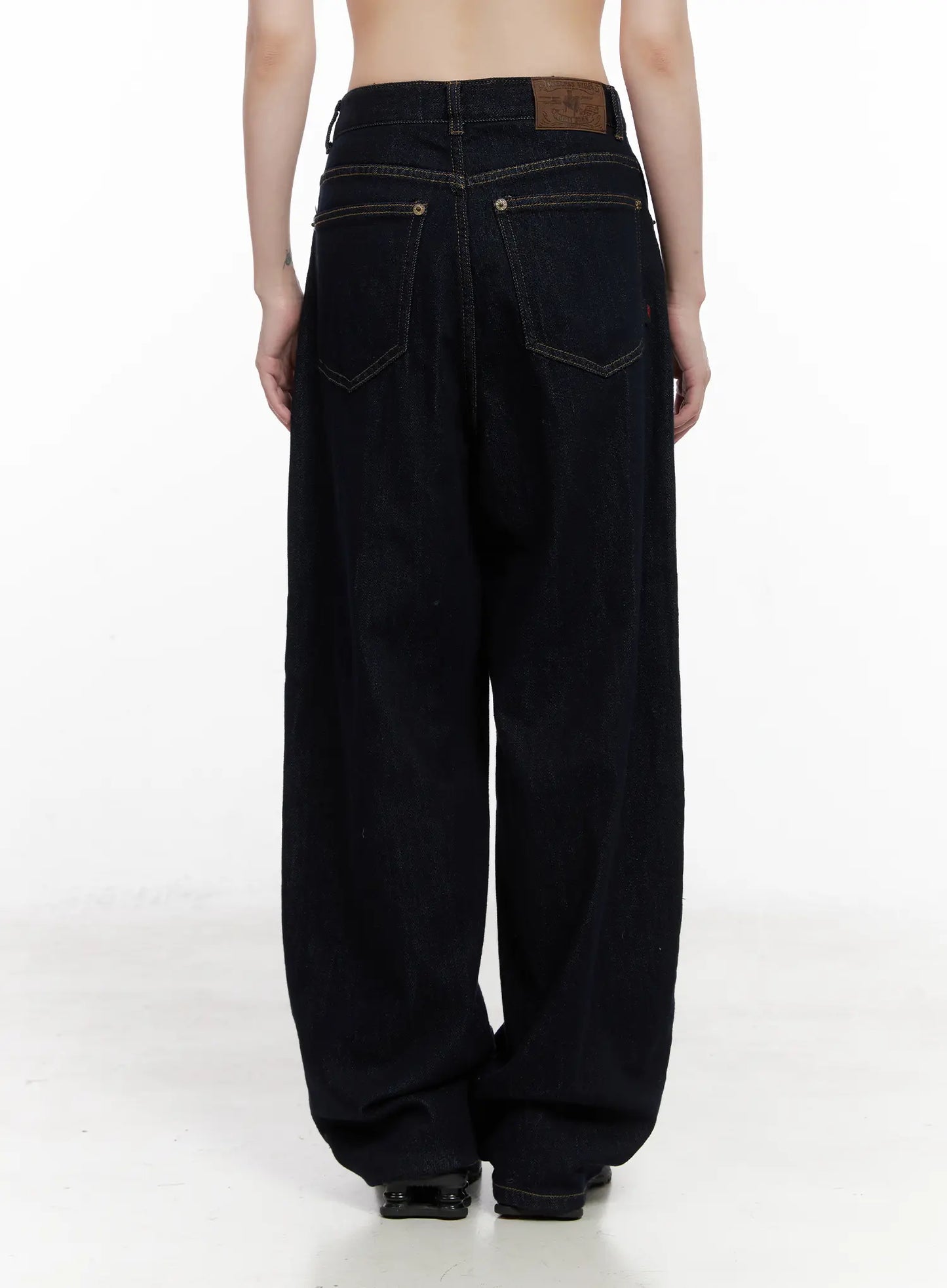 Effortless Wide-Leg Denim Pants