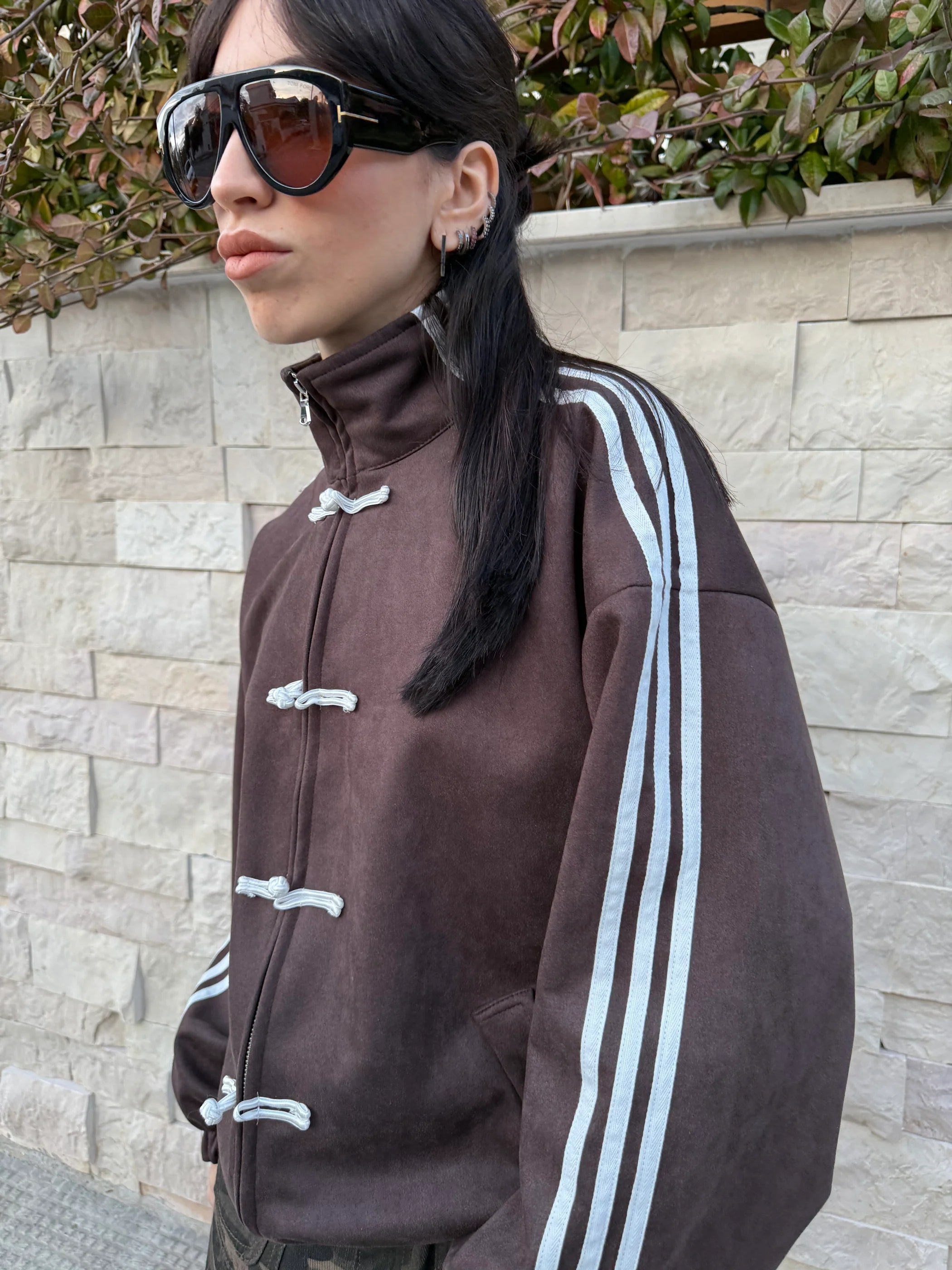Sportliche Chic-Reißverschlussjacke