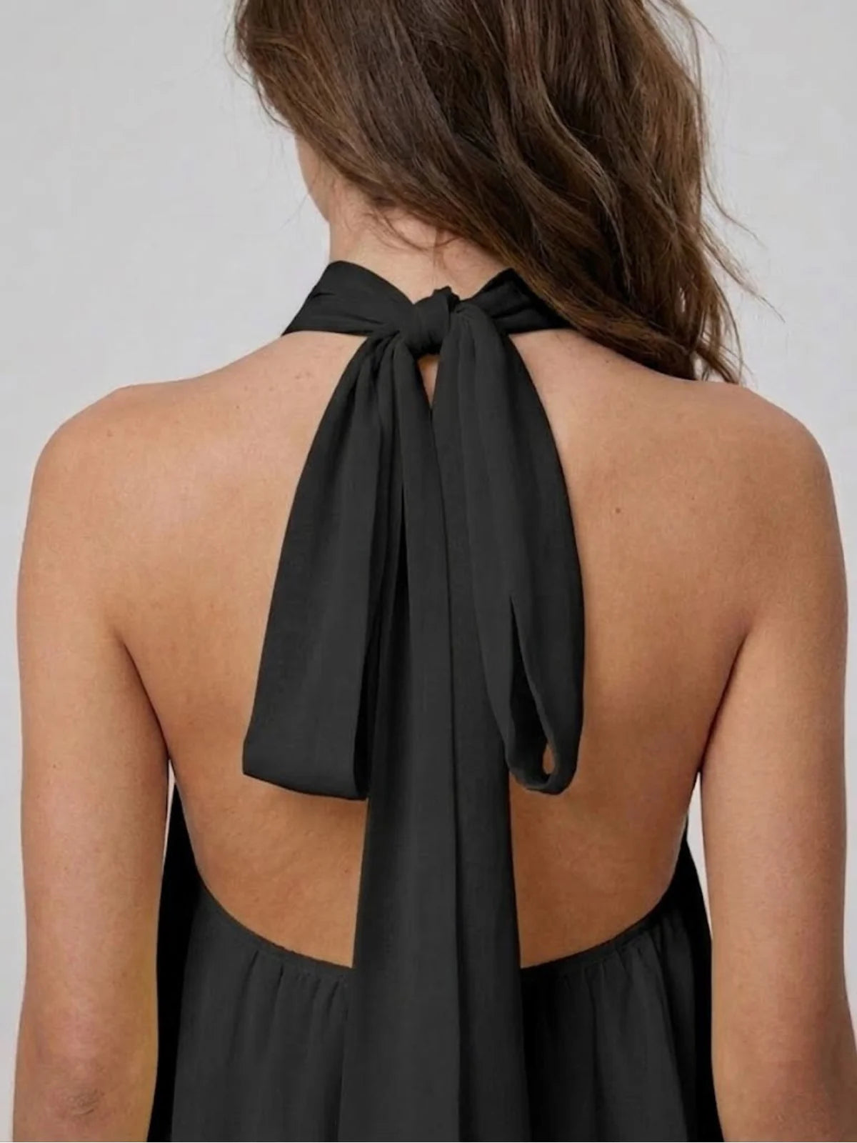 Ethereal Halter Mini Dress
