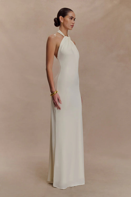 Twisted Halter Maxi Gown