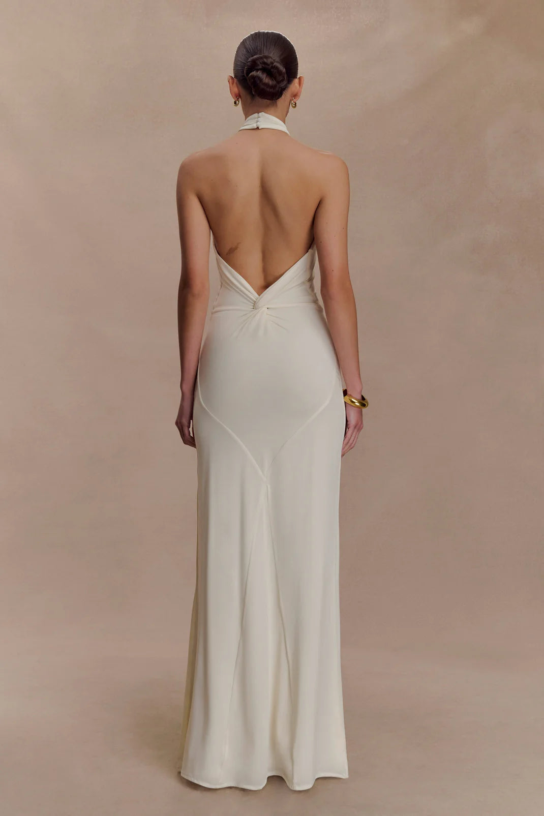 Twisted Halter Maxi Gown