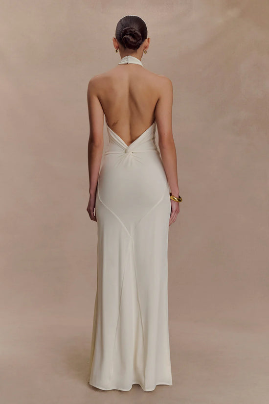Twisted Halter Maxi Gown