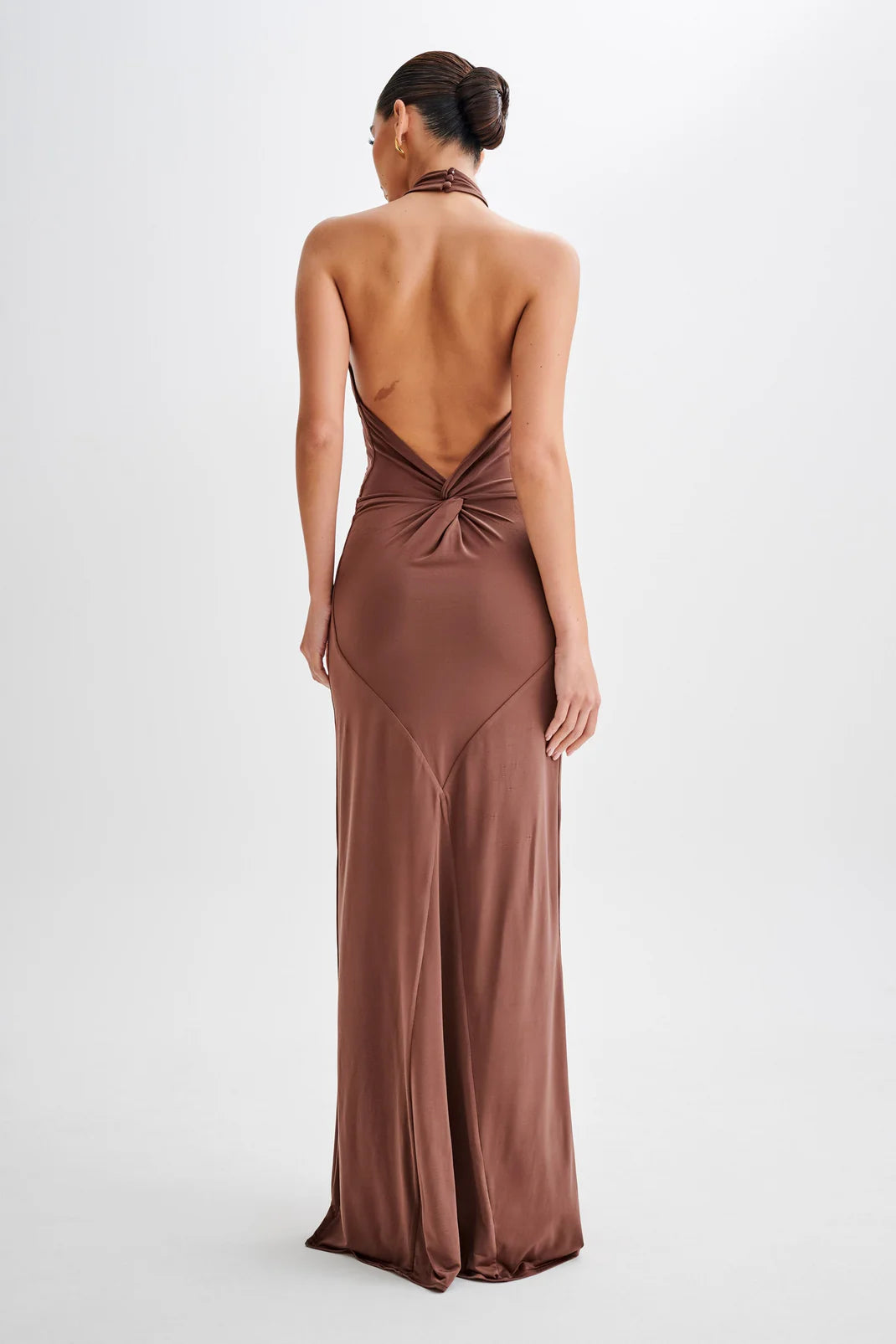 Twisted Halter Maxi Gown