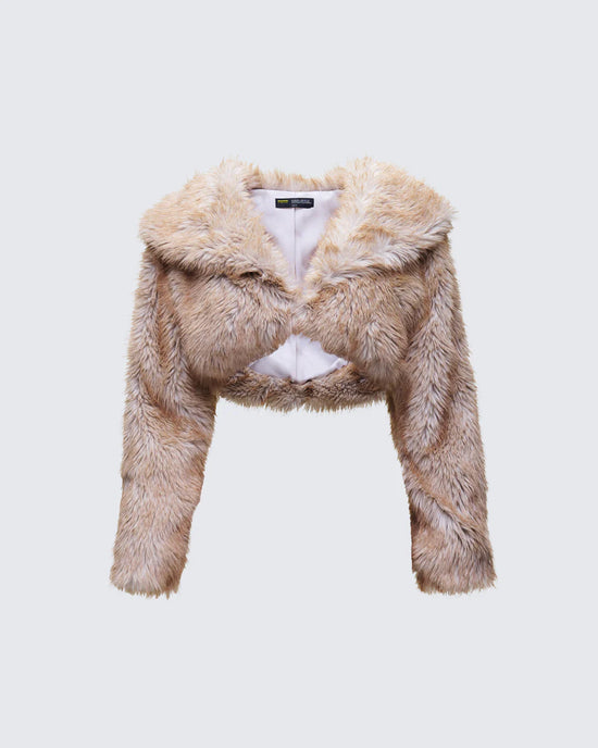 Veste courte en fourrure de luxe