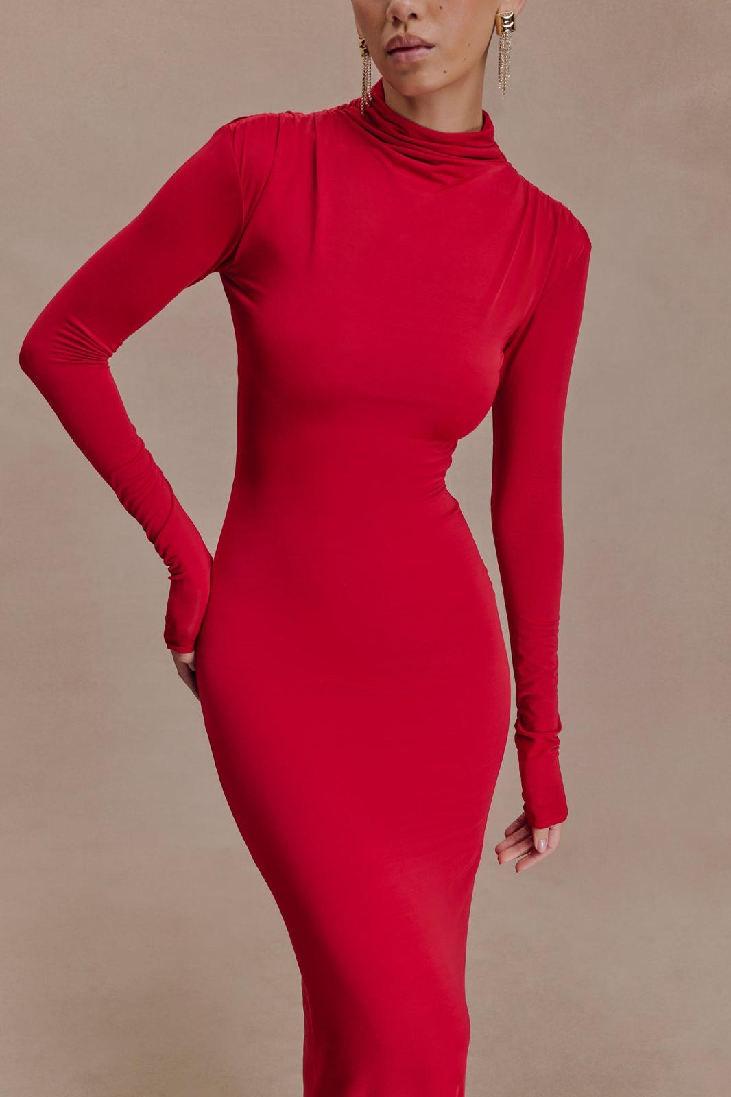Slinky Cut Out Maxi Dress
