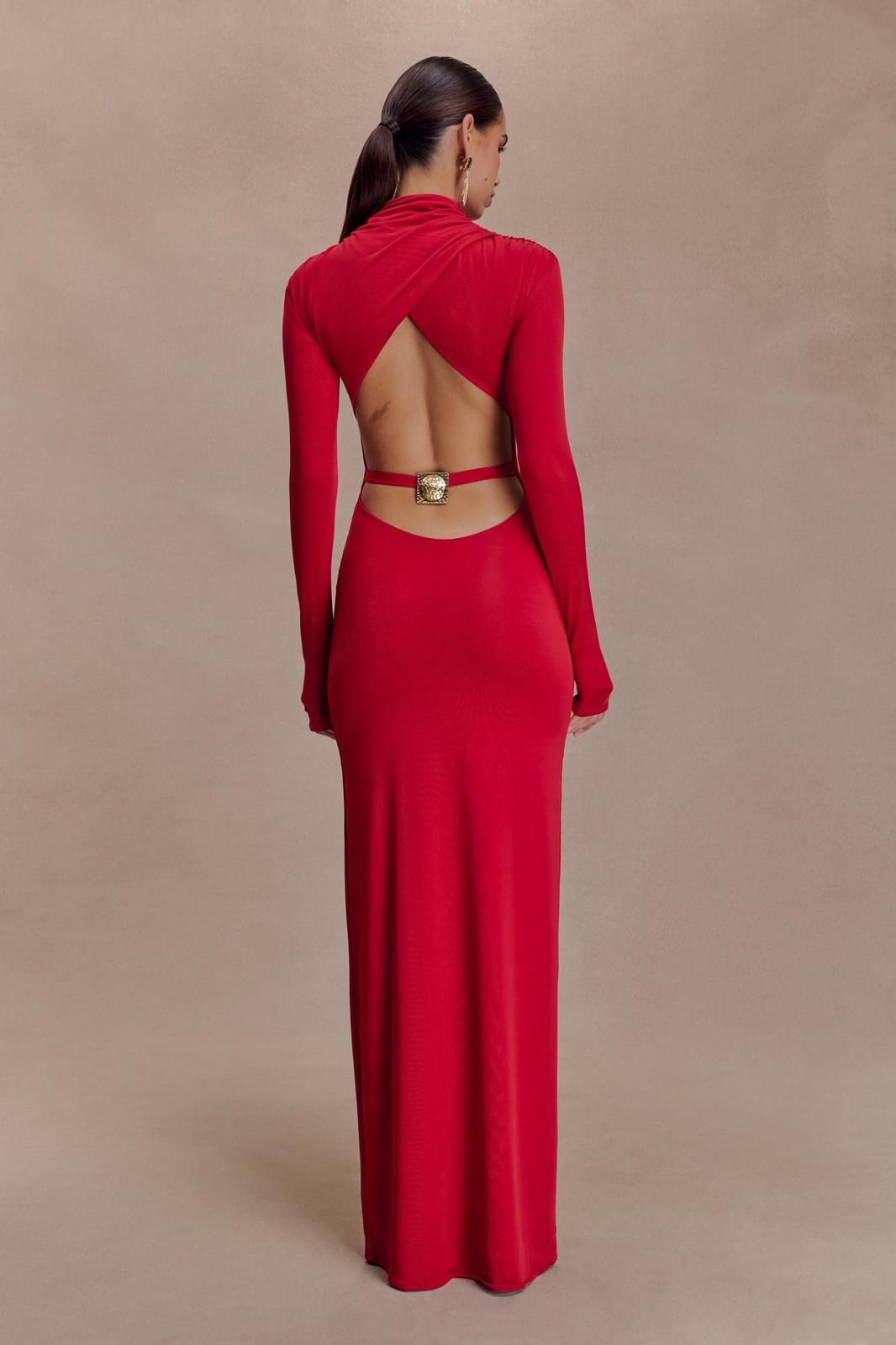 Slinky Cut Out Maxi Dress