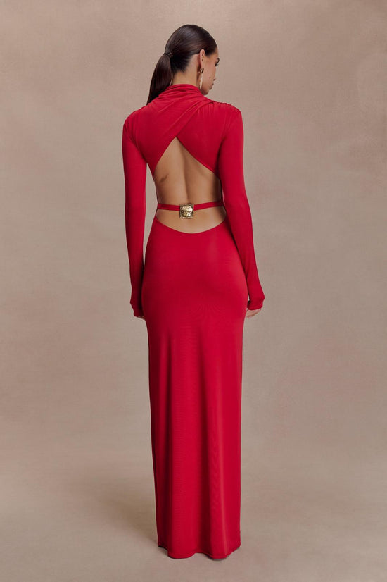 Slinky Cut Out Maxi Dress