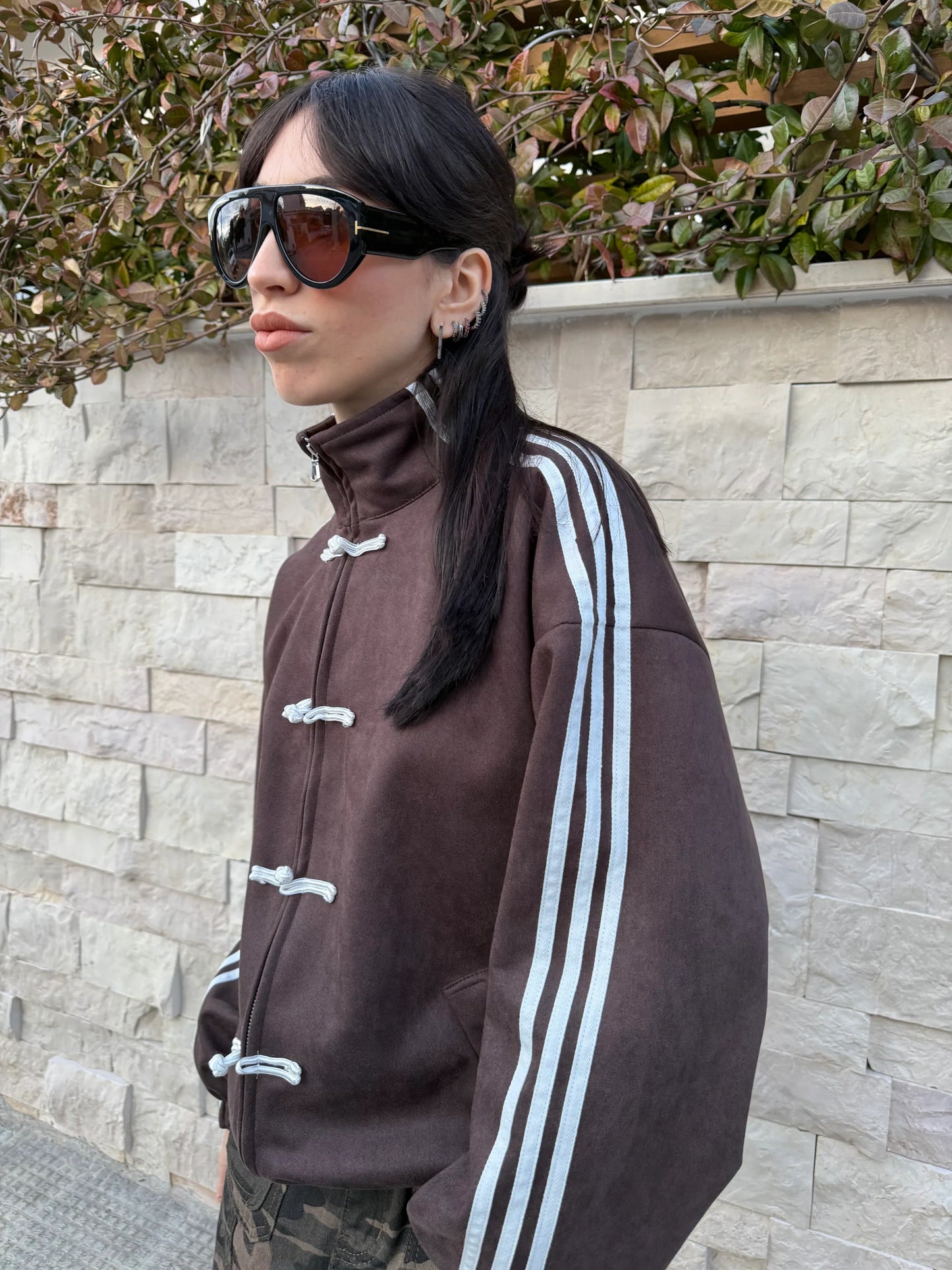 Sportliche Chic-Reißverschlussjacke
