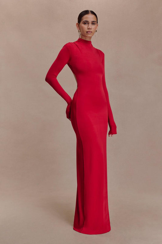 Slinky Cut Out Maxi Dress
