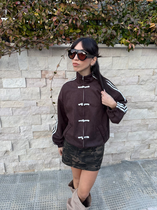 Sportliche Chic-Reißverschlussjacke
