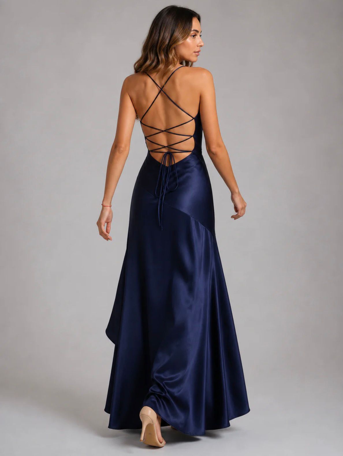 Ruffled Strappy Maxi Dress