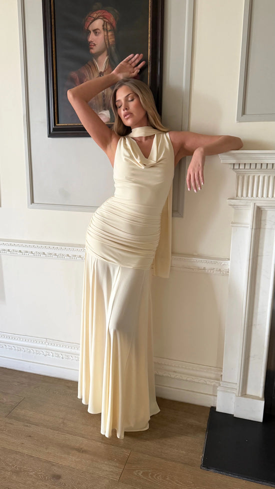Celeste Cowl Neck Midi Dress