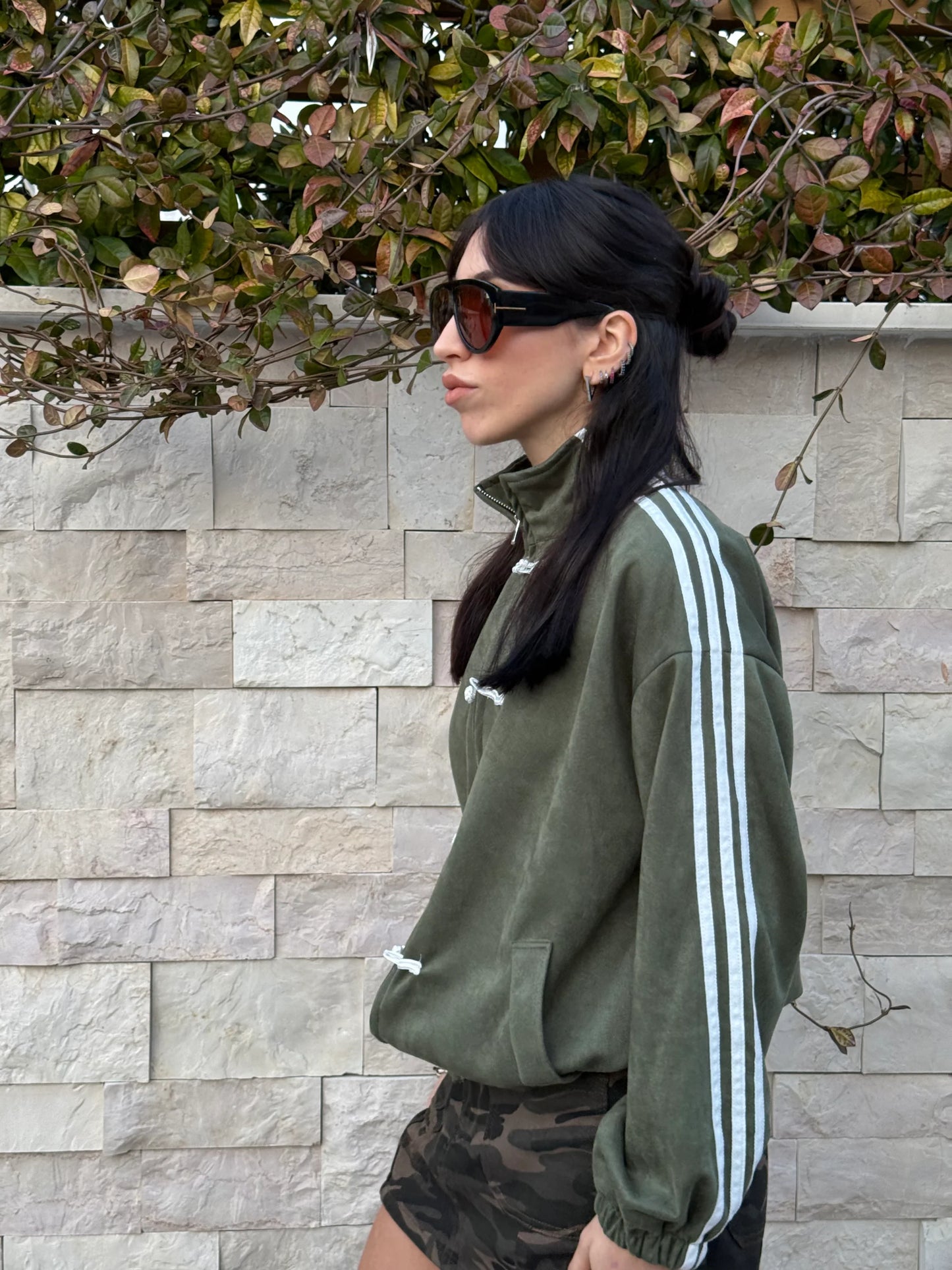 Sportliche Chic-Reißverschlussjacke