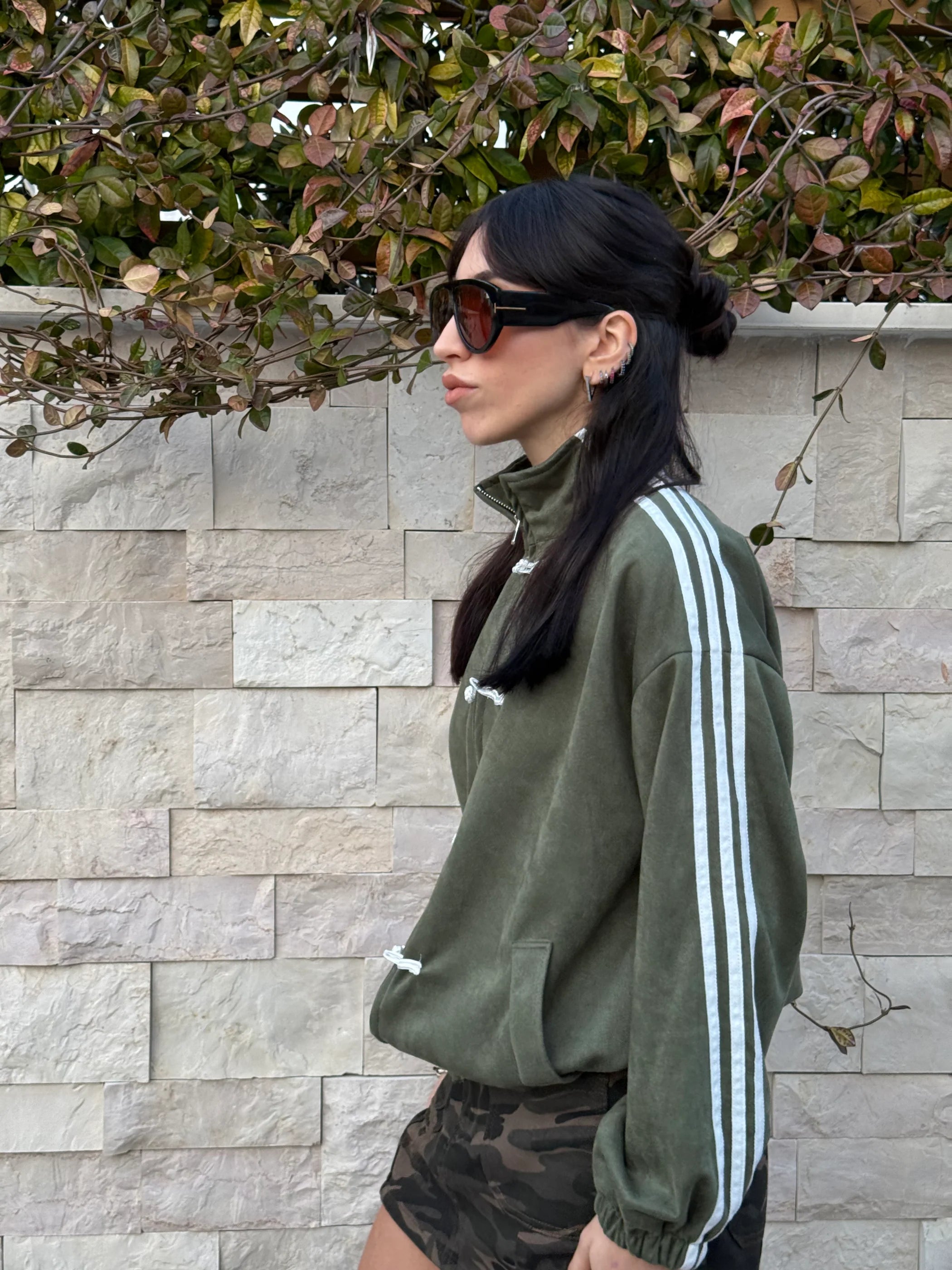 Sportliche Chic-Reißverschlussjacke