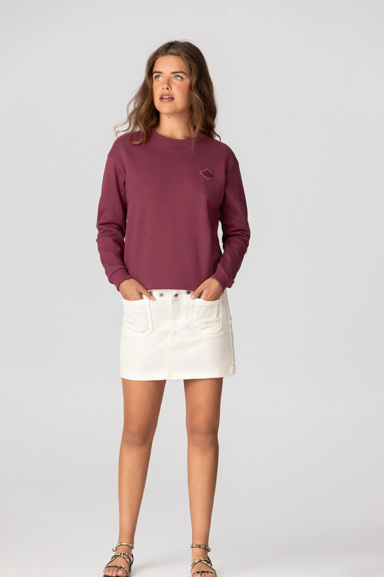 Gemütliches besticktes Sweatshirt