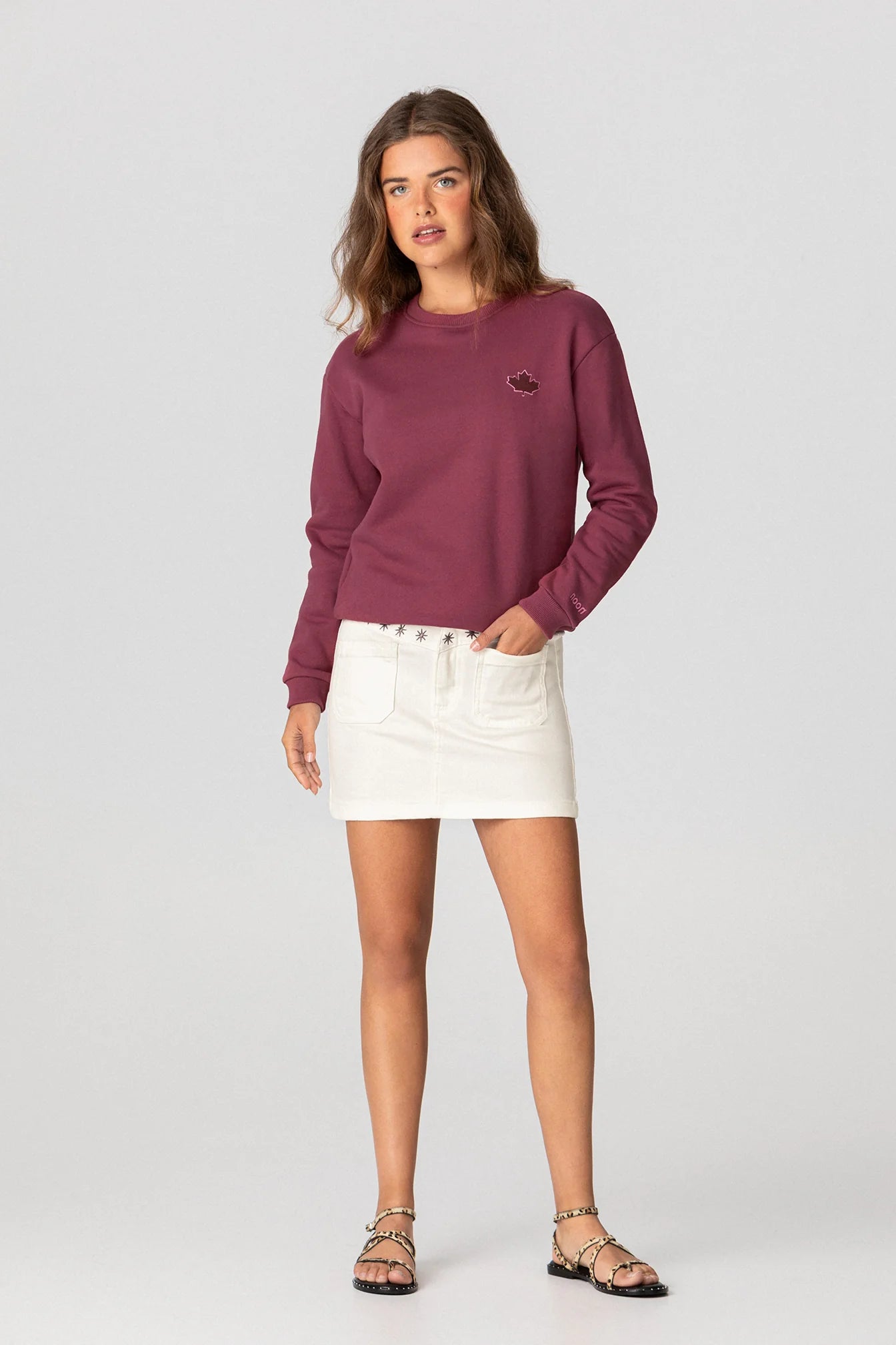 Gemütliches besticktes Sweatshirt