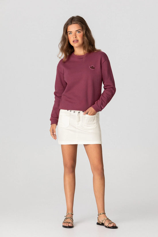 Gemütliches besticktes Sweatshirt