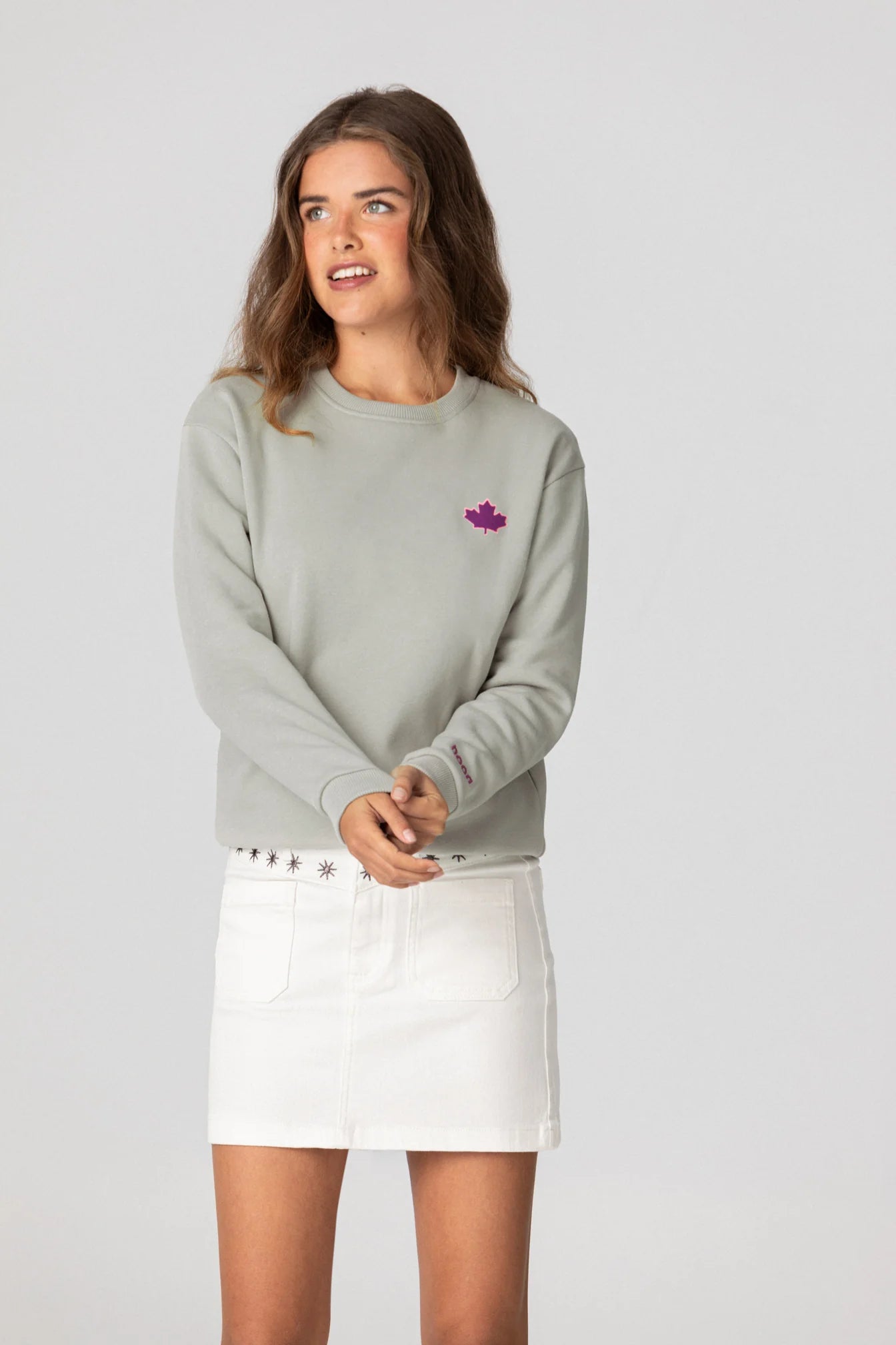Gemütliches besticktes Sweatshirt