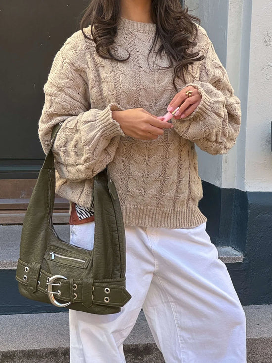 Effortless Charm Chunky Knit Sweater