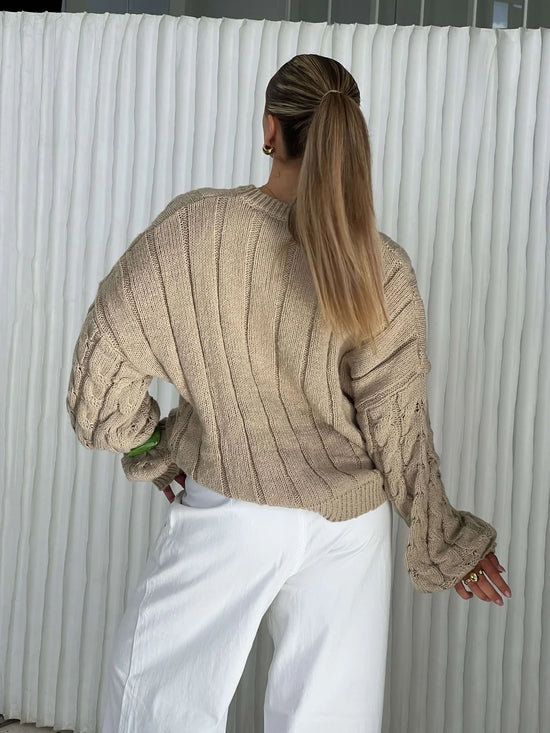 Effortless Charm Chunky Knit Sweater