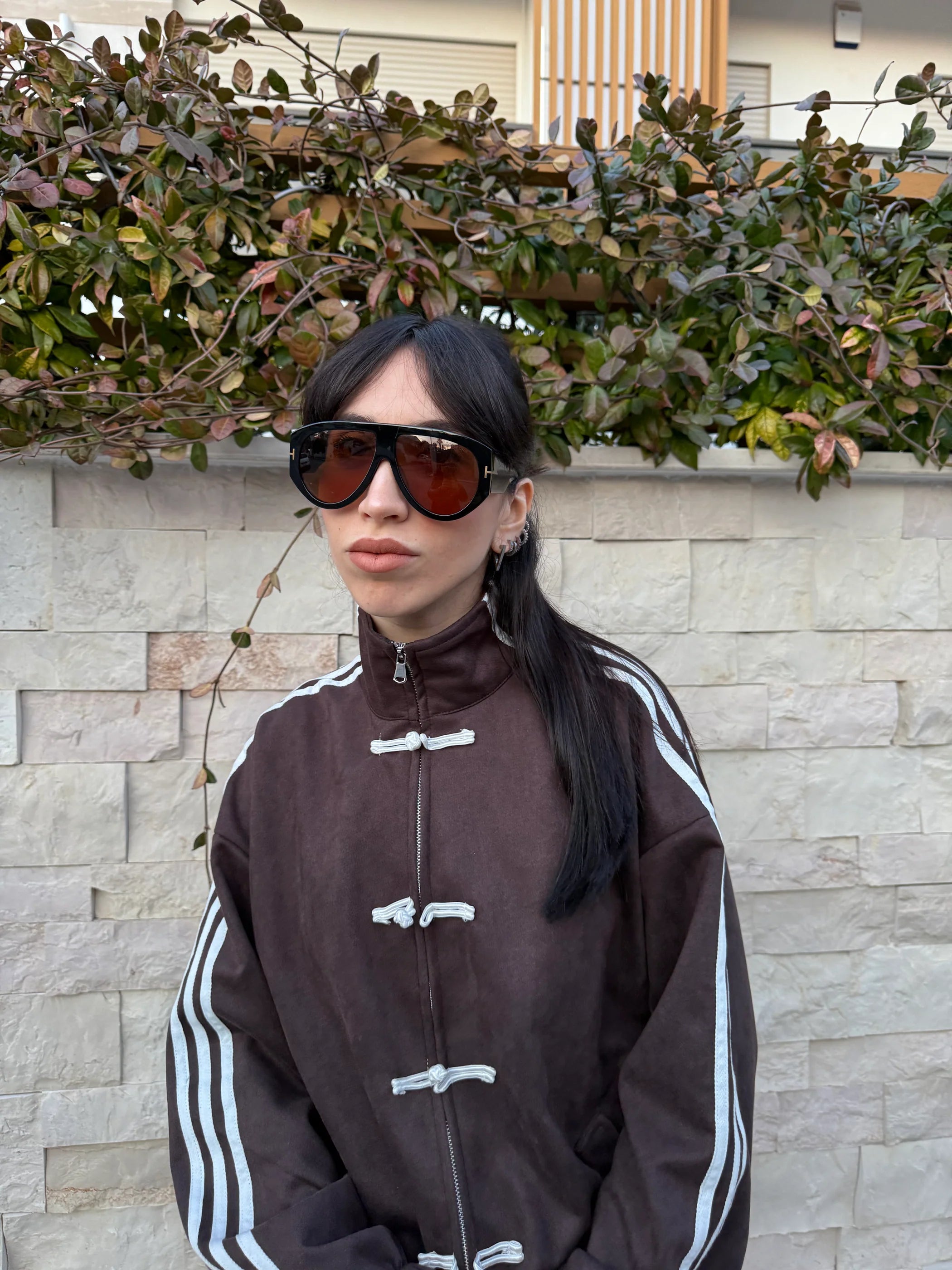 Sportliche Chic-Reißverschlussjacke