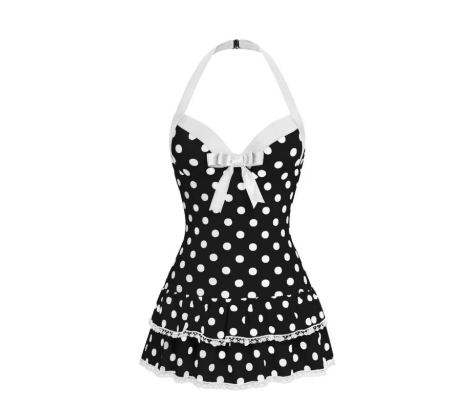 Playful Elegance Polka Dot Dress