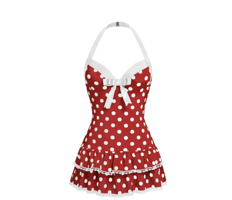 Playful Elegance Polka Dot Dress