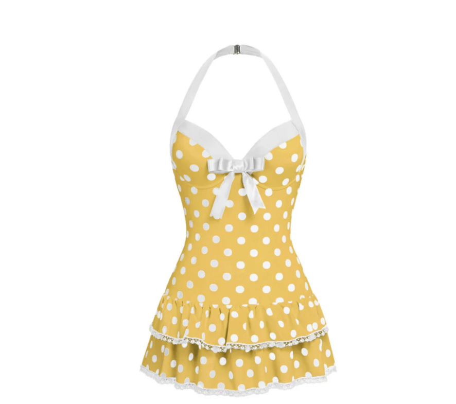 Playful Elegance Polka Dot Dress