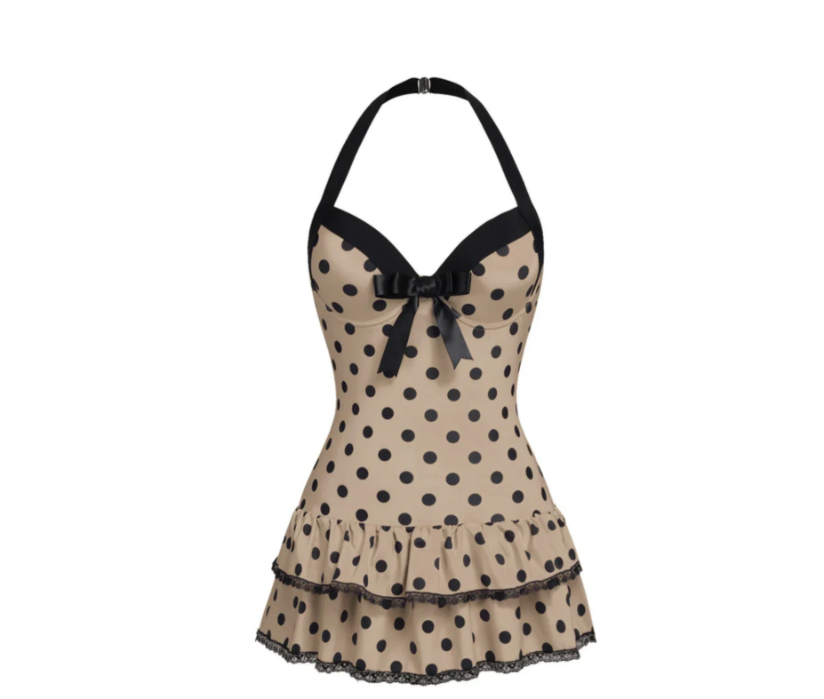 Playful Elegance Polka Dot Dress