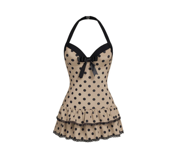 Playful Elegance Polka Dot Dress