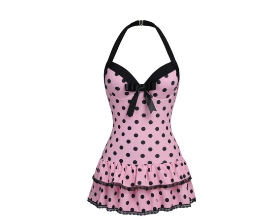 Playful Elegance Polka Dot Dress