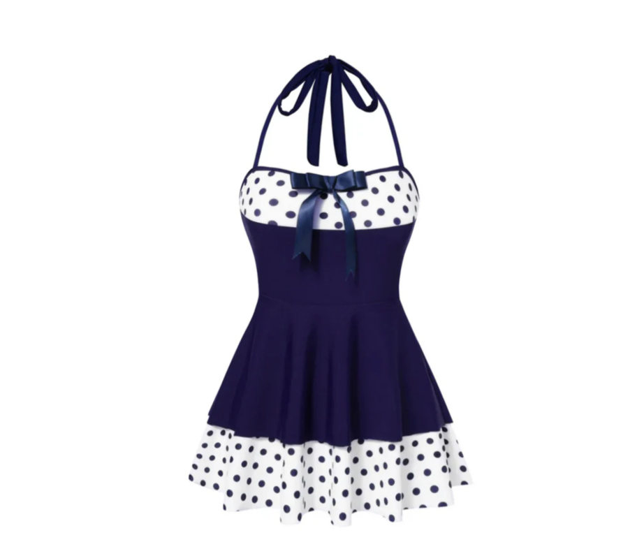 Playful Elegance Polka Dot Dress