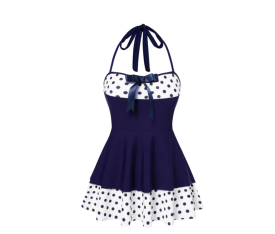 Playful Elegance Polka Dot Dress