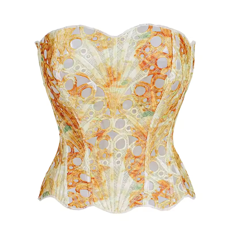Sculpted Grace Strapless Top