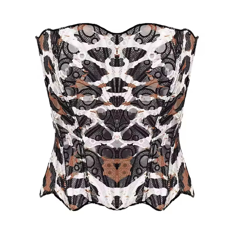 Sculpted Grace Strapless Top