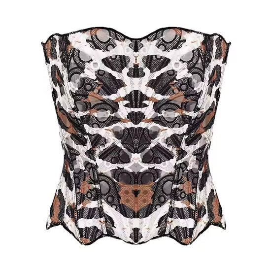 Sculpted Grace Strapless Top