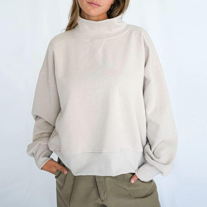 Natural Grace Kapuzenpullover mit Stehkragen
