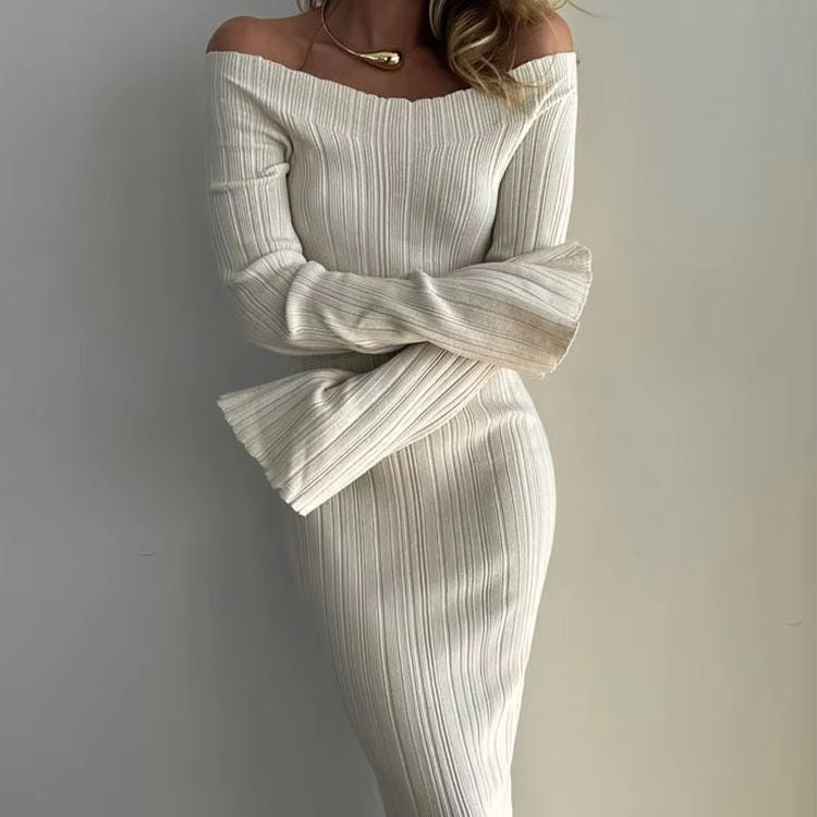Geformtes Eleganz Strickkleid