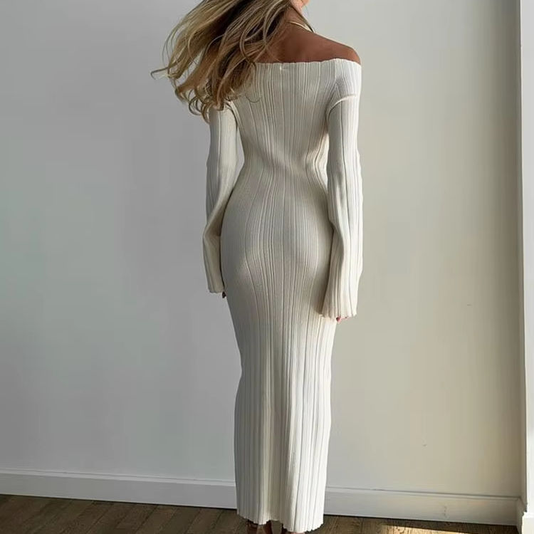 Geformtes Eleganz Strickkleid