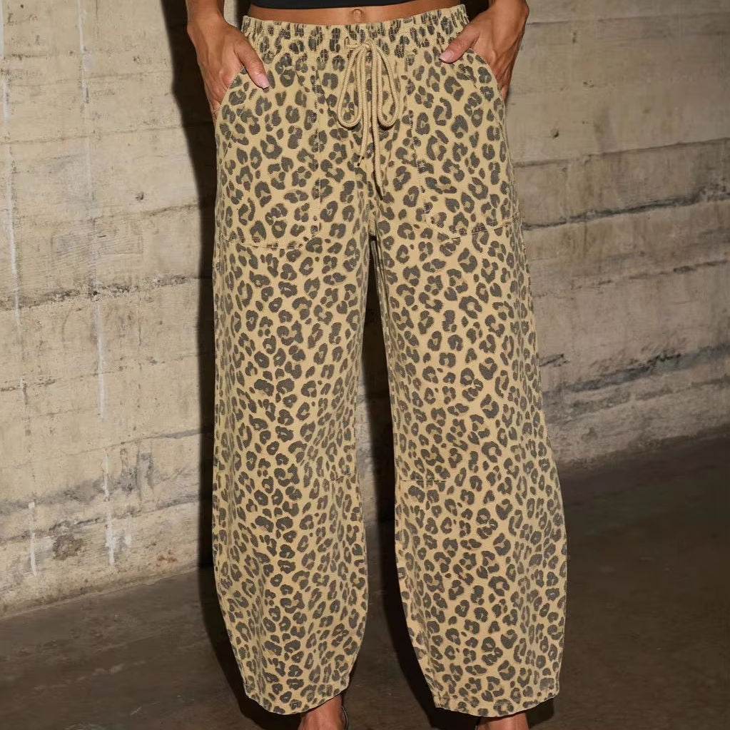 Leopard Print Trousers