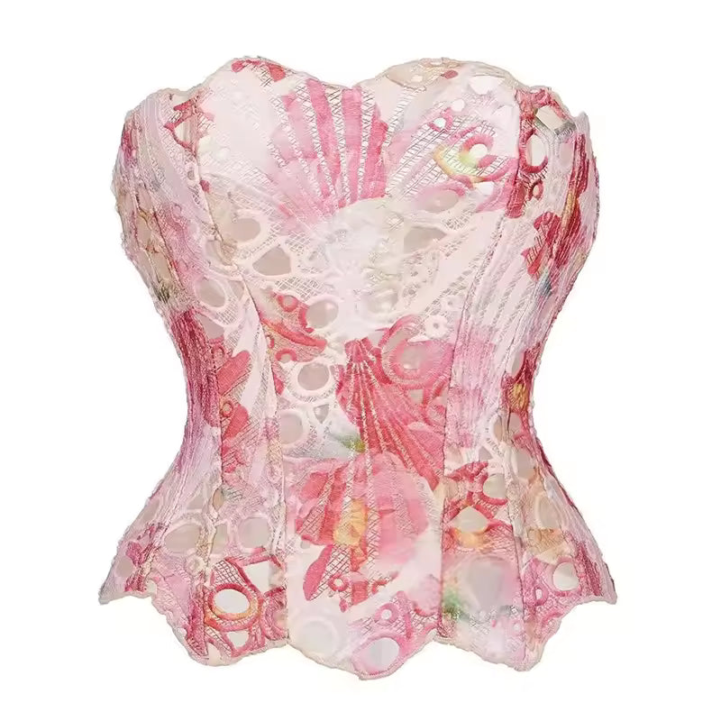 Sculpted Grace Strapless Top