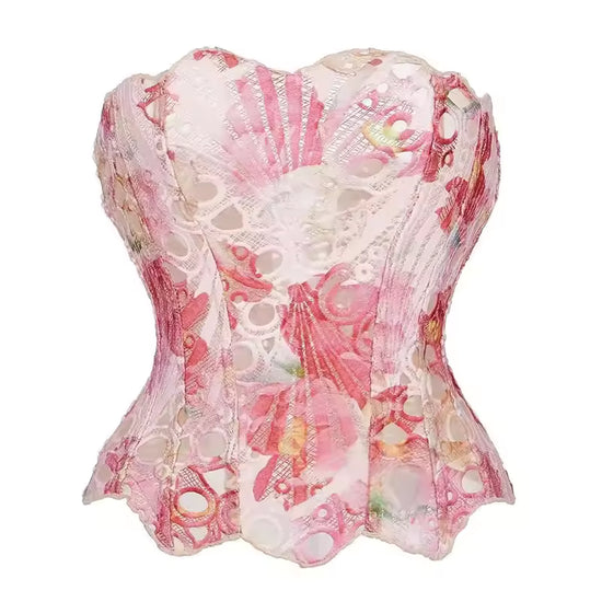 Sculpted Grace Strapless Top