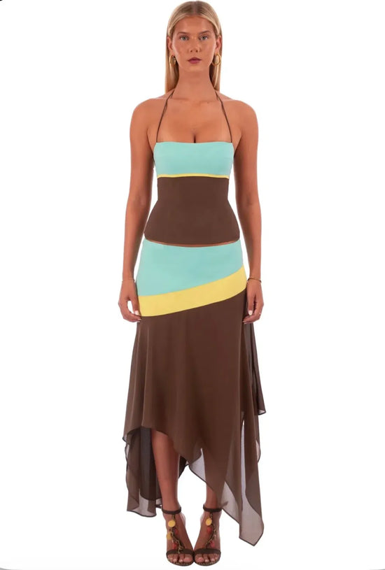 Zweiteiliges Colorblock-Set