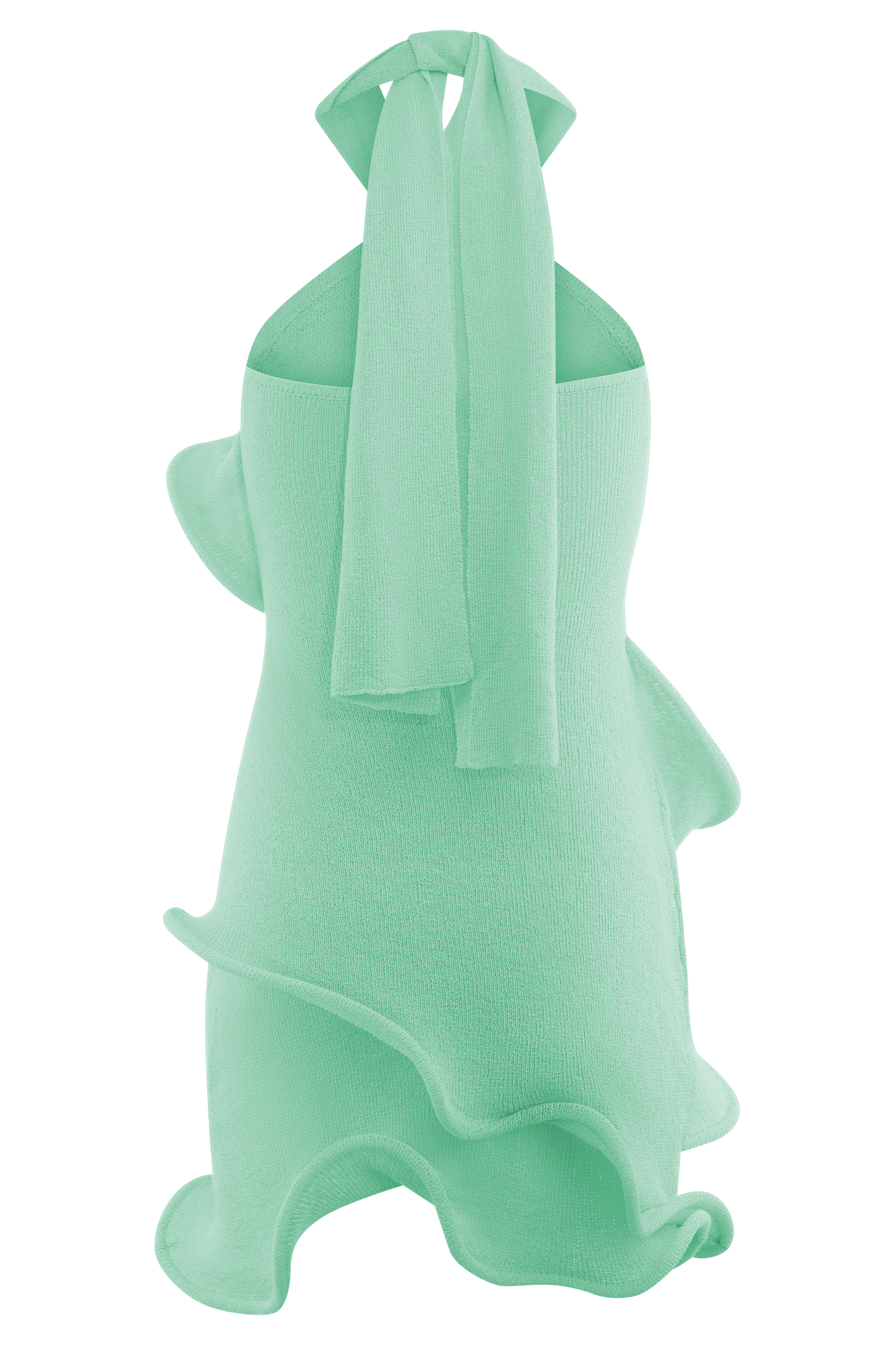 Ruffle Halter Mini Dress