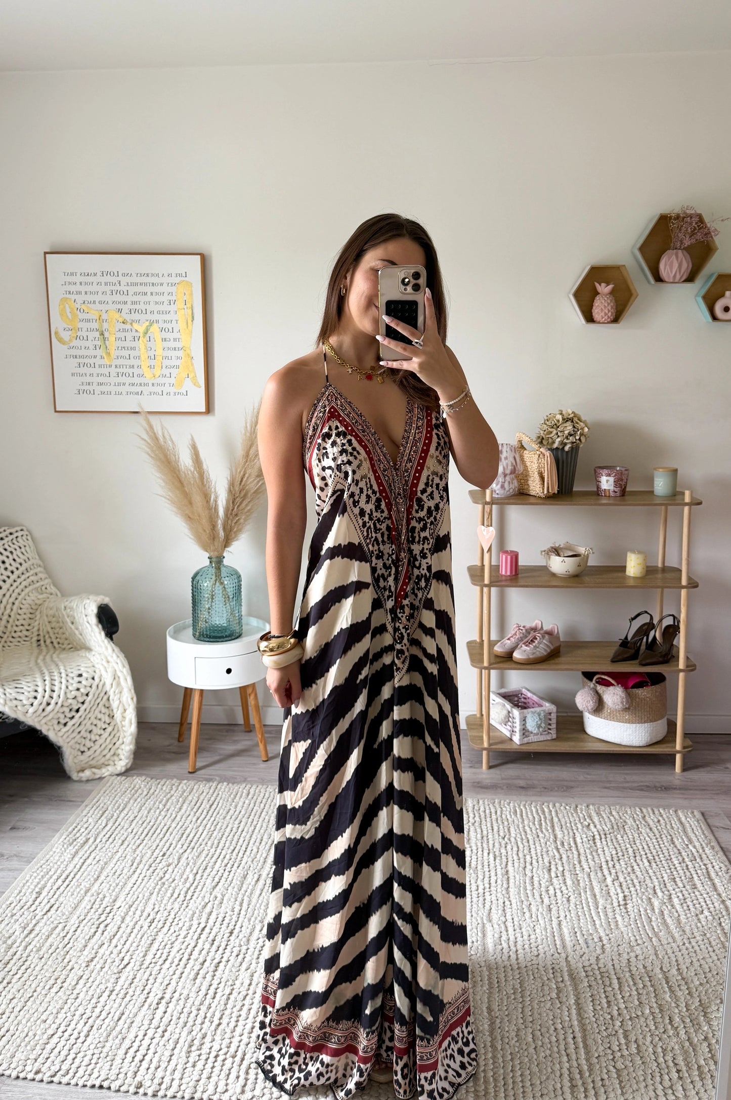 Léonie Maxi Dress - Zebra