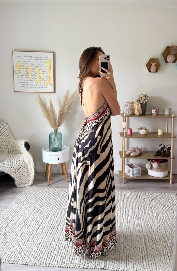 Léonie Maxi Dress - Zebra