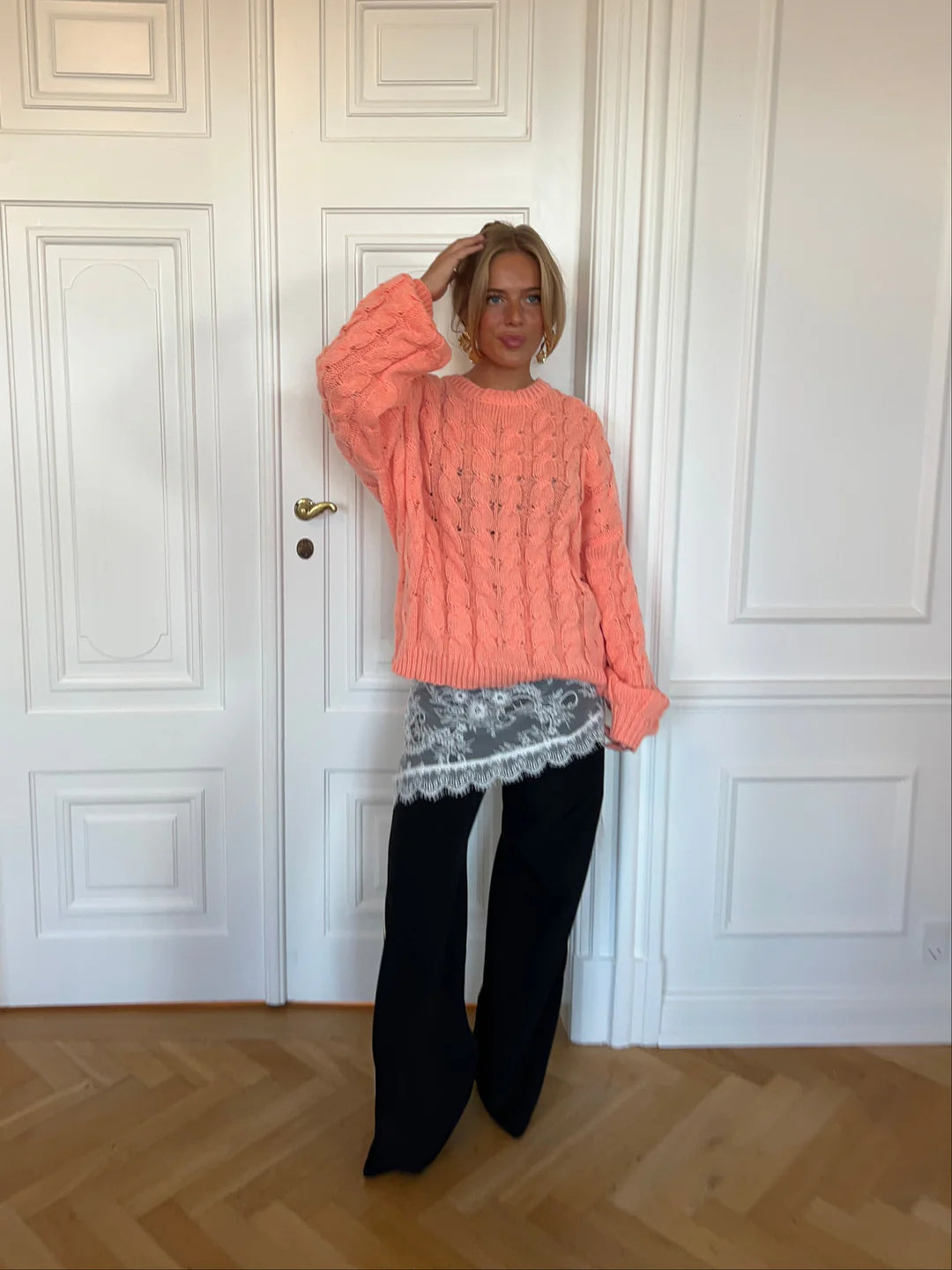 Effortless Charm Chunky Knit Sweater