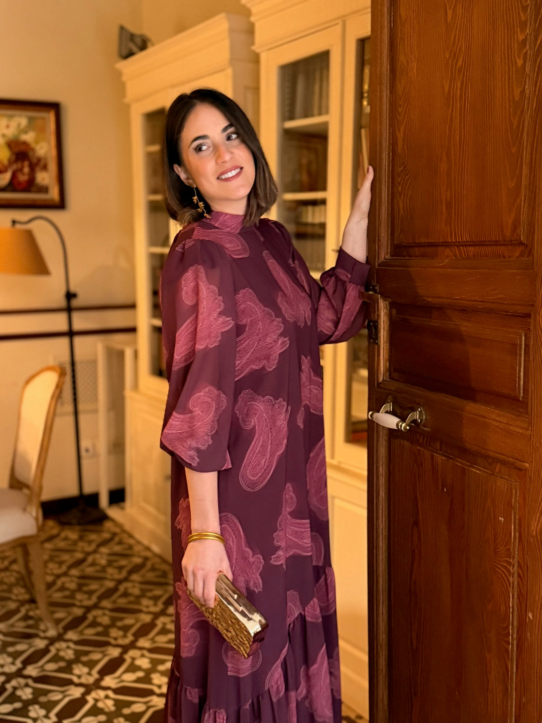 Mühelose Eleganz Paisley-Midikleid